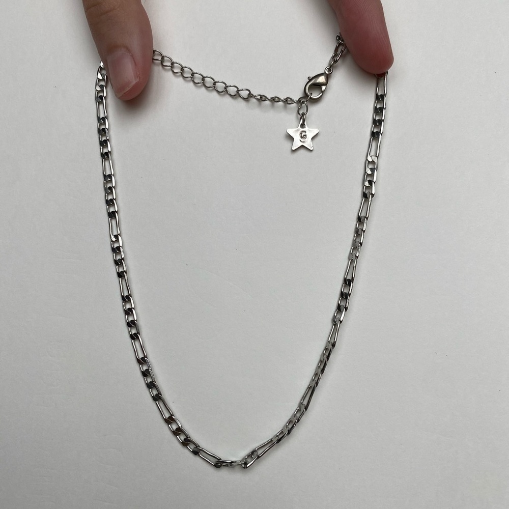 Silver Choker Chain Necklace